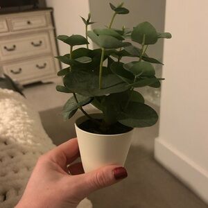 Mainstays Faux Greenery in White Pot